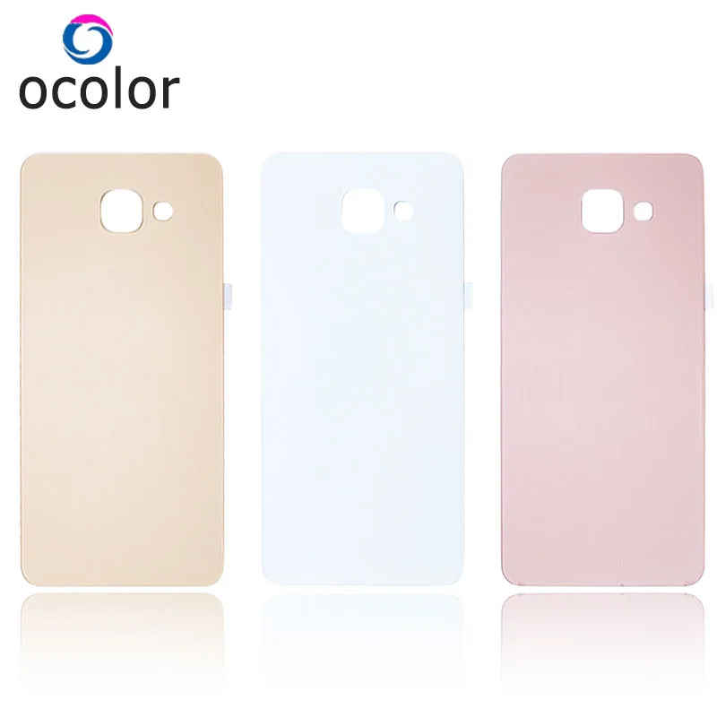 ocolor For Samsung Galaxy A3 2016 A310F Battery Cover Protective Back Replacement White Gold Rose 4.7'' |