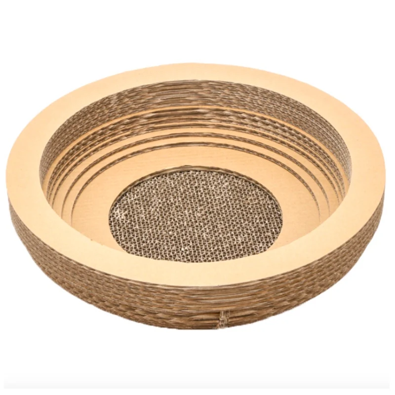 Веселая игрушка для собак котят царапина S образная гофрированная бумага кошачья