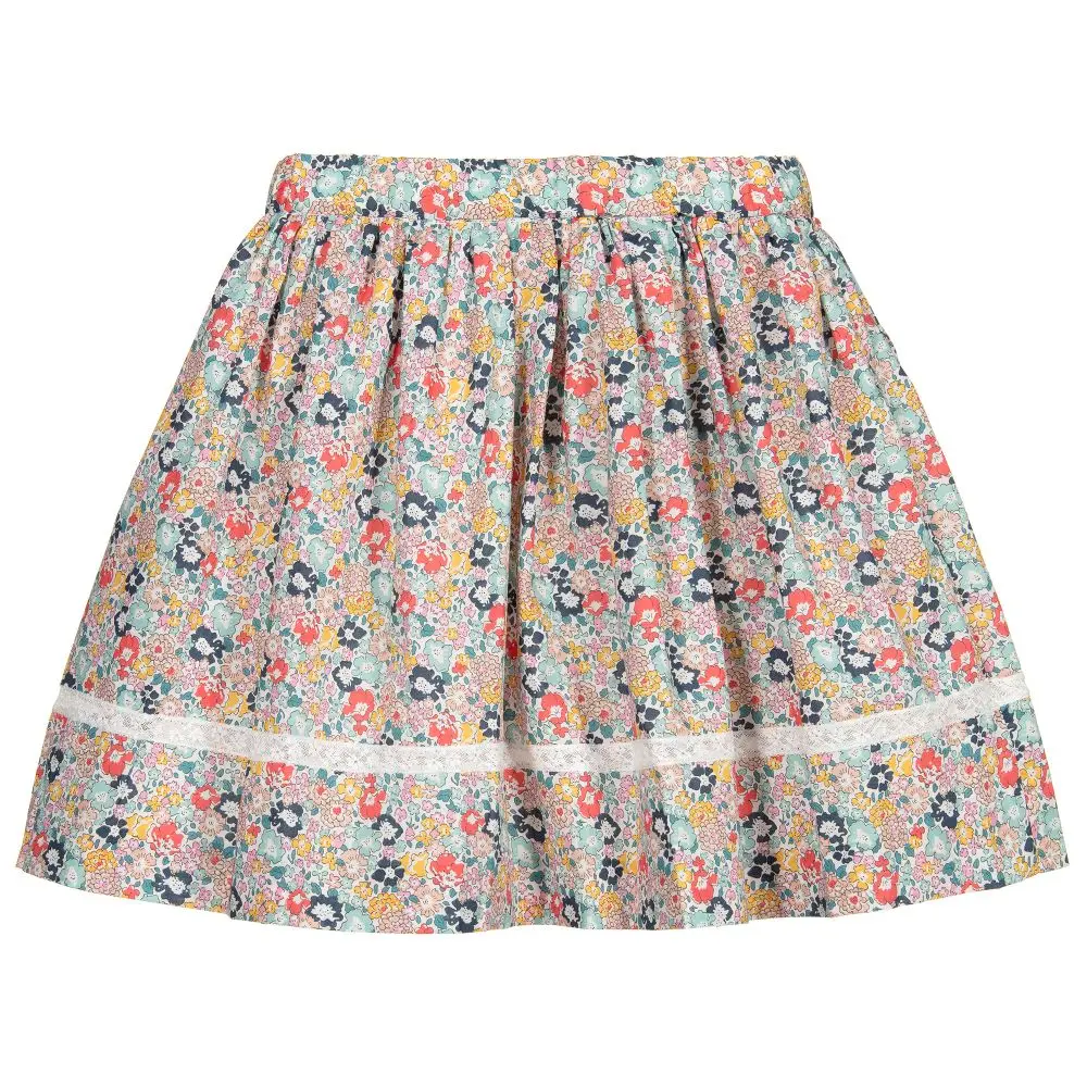 

Baby Girls short skirt cherry floral print sweet girls skirt 2021 spring summer new product reservation