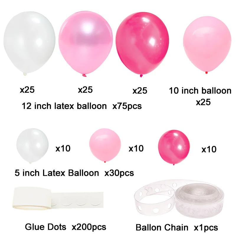 133 шт. смешанные воздушные шары детский душ для девочек и мальчиков вечерние