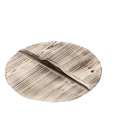 Wooden cover Деревянная крышка ручной работы железный горшок 32 см без покрытия для здоровья вок антипригарная сковорода газовая плита индукционная плита Универсальная - Цвет: Wooden cover