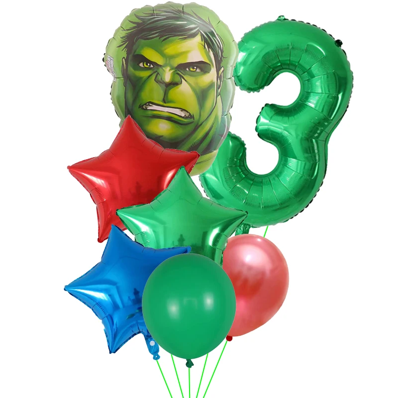 Воздушные шары из фольги мстители 30 дюймов 7 шт. | Дом и сад
