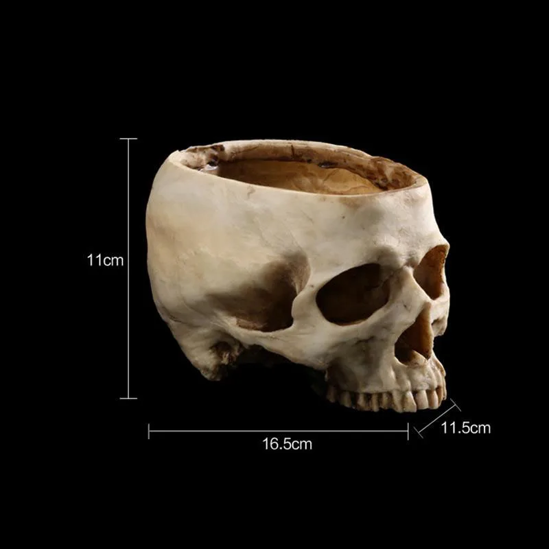 Каучуковый цветочный горшок с изображением черепа миска контейнер Декор для