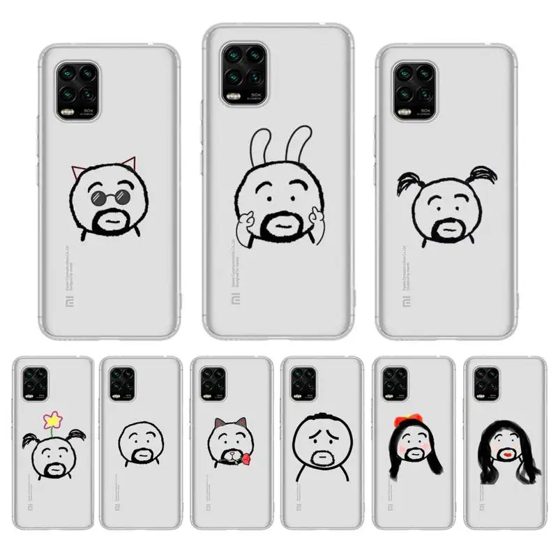 

YNDFCNB Boy Girl Simple Lines Phone Case For Redmi Note 5 7A 10 9 8 plus pro 9A K20 for Xiaomi 10Pro 10T 11 Capa