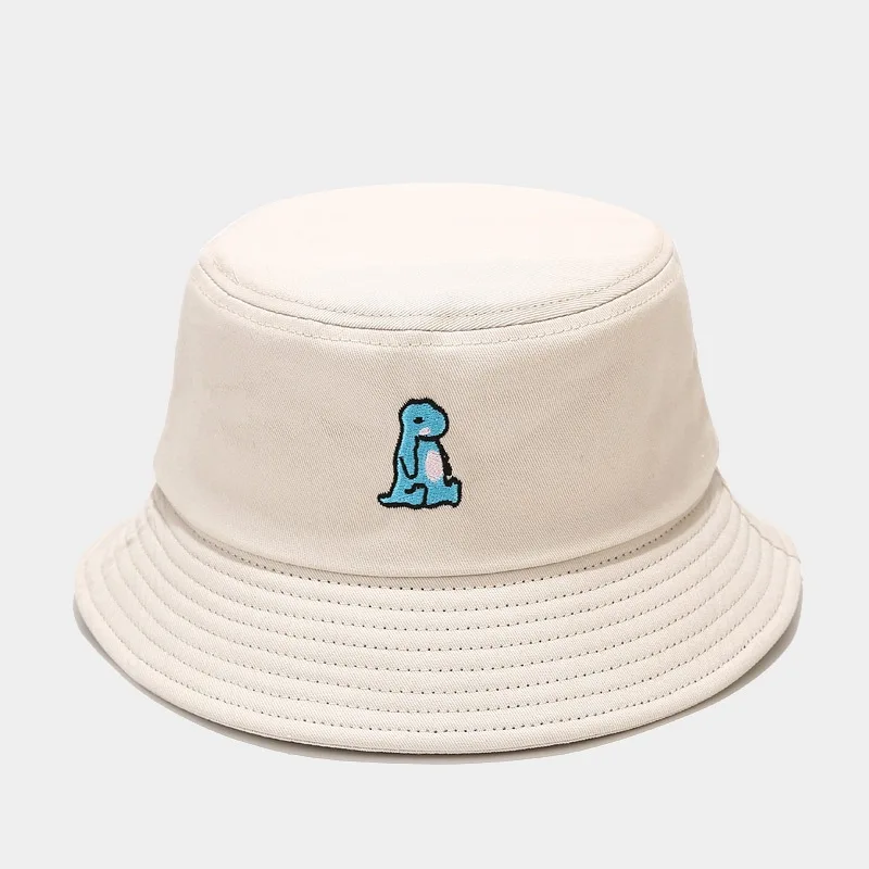 Панама женская хлопковая с рисунком динозавра летняя | Аксессуары для одежды