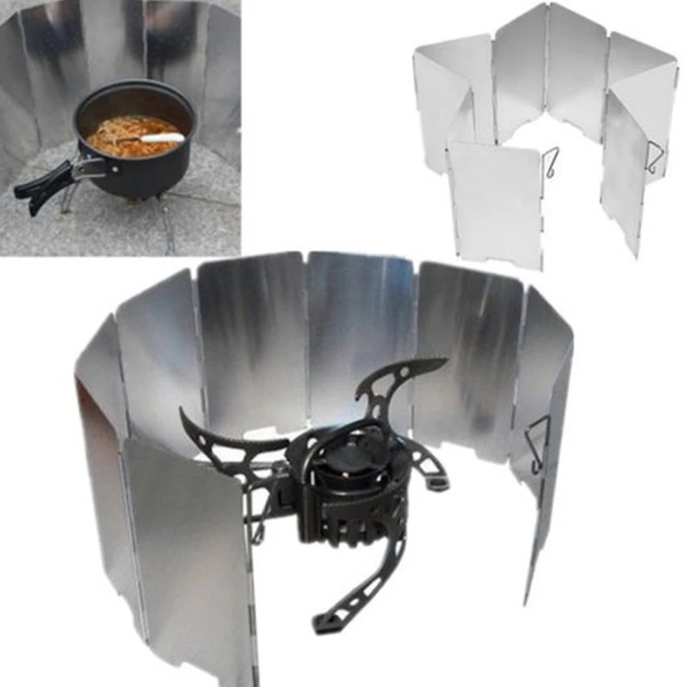 9 пластины складной уличный для кемпинга Пособия по кулинарии Плита Газовая