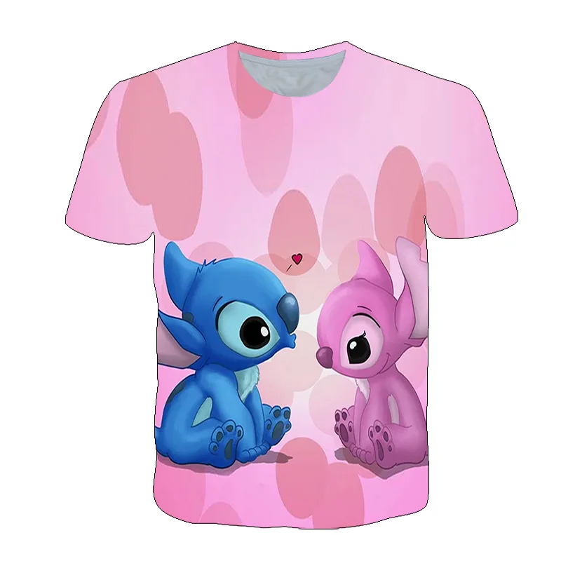 Camiseta infantil divertida e informal con cuello redondo para ni&ntilde;os y ni&ntilde;as, 3D camiseta infantil con estampado de dibujos animados, Top transpirable-3