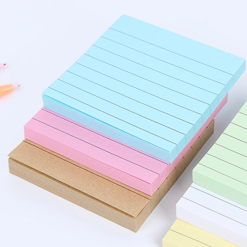 1 шт./компл. однотонный блокнот для записей офисные канцелярские наклейки стикеры