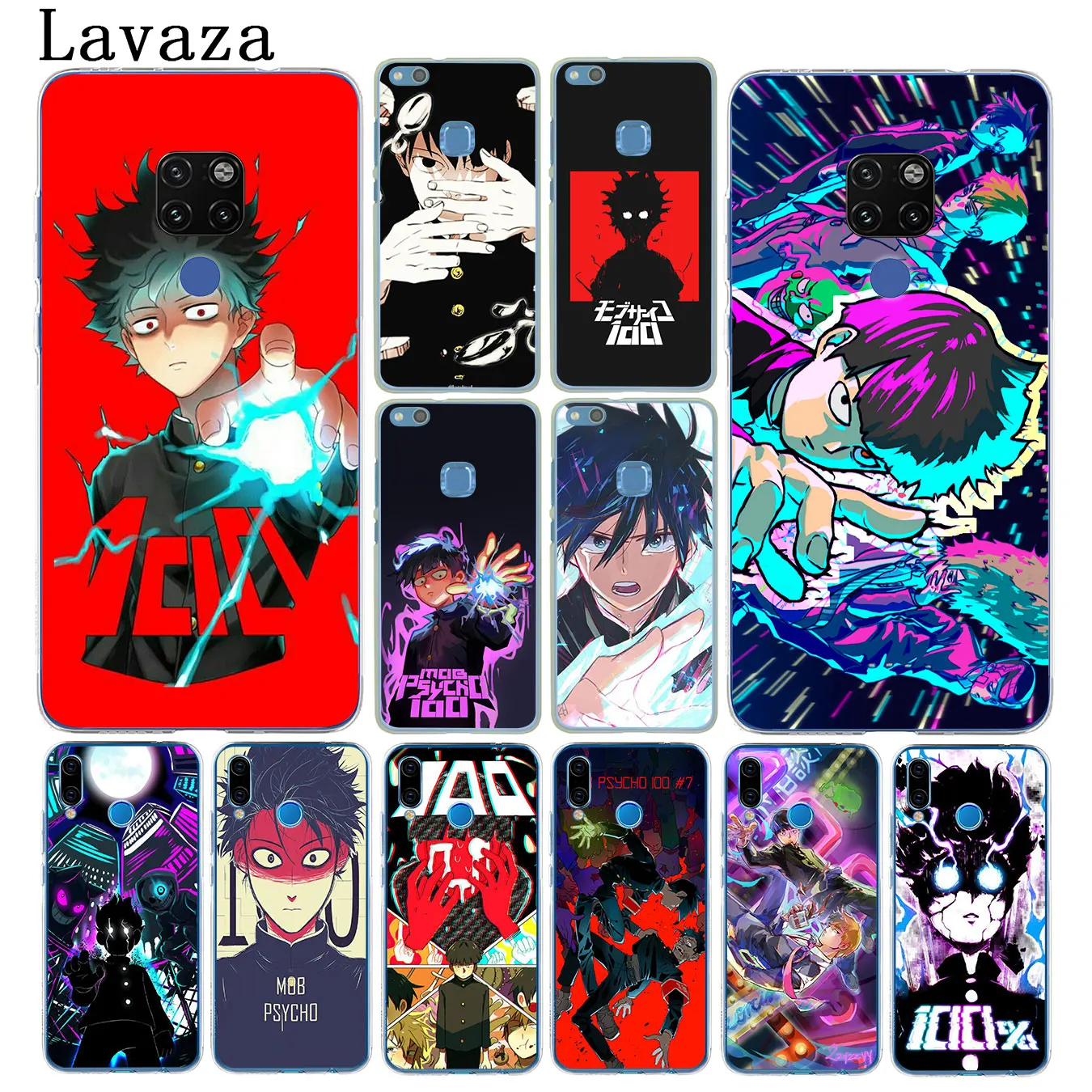 Lavaza Mob Psycho 100 Жесткий чехол для телефона huawei mate 30 10 20 Pro Lite Y6 Prime Nova 5I 4 3i 3 2i 2