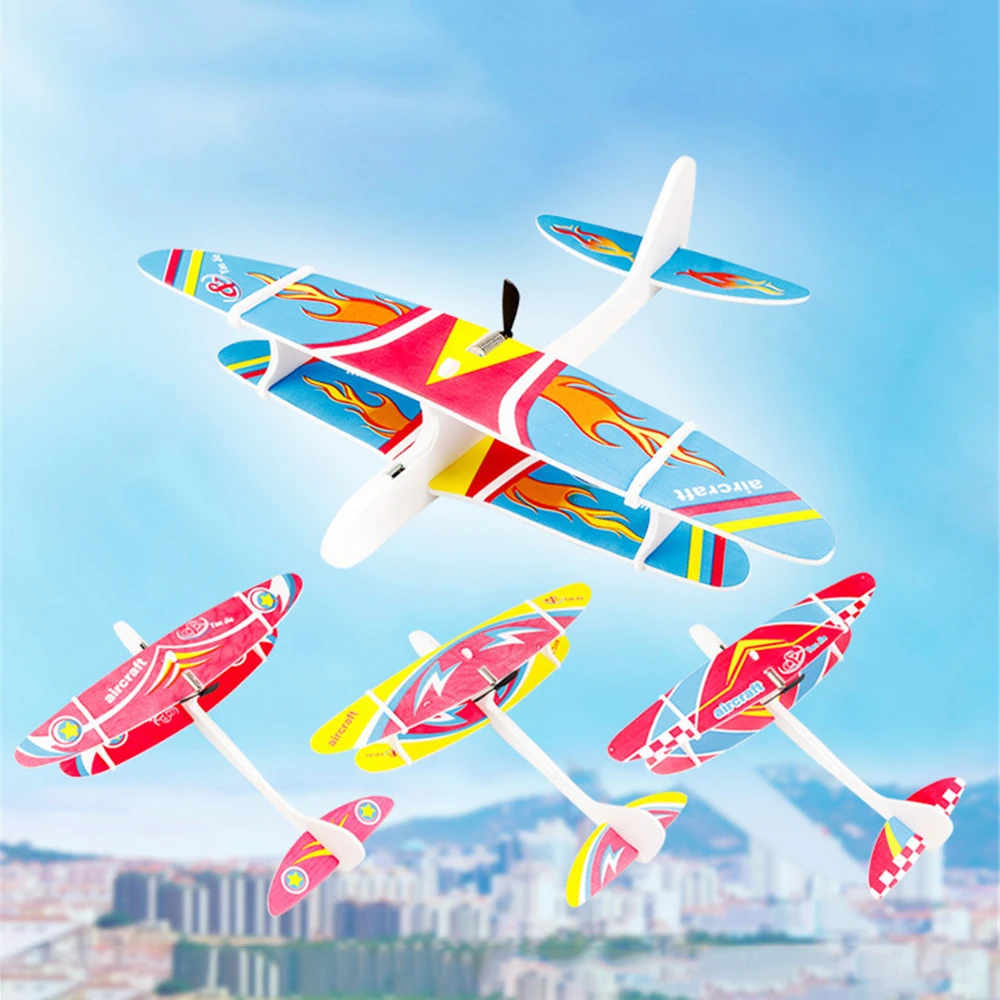 Детский Электрический самолёт из пенопласта ручная зарядка сопротивление