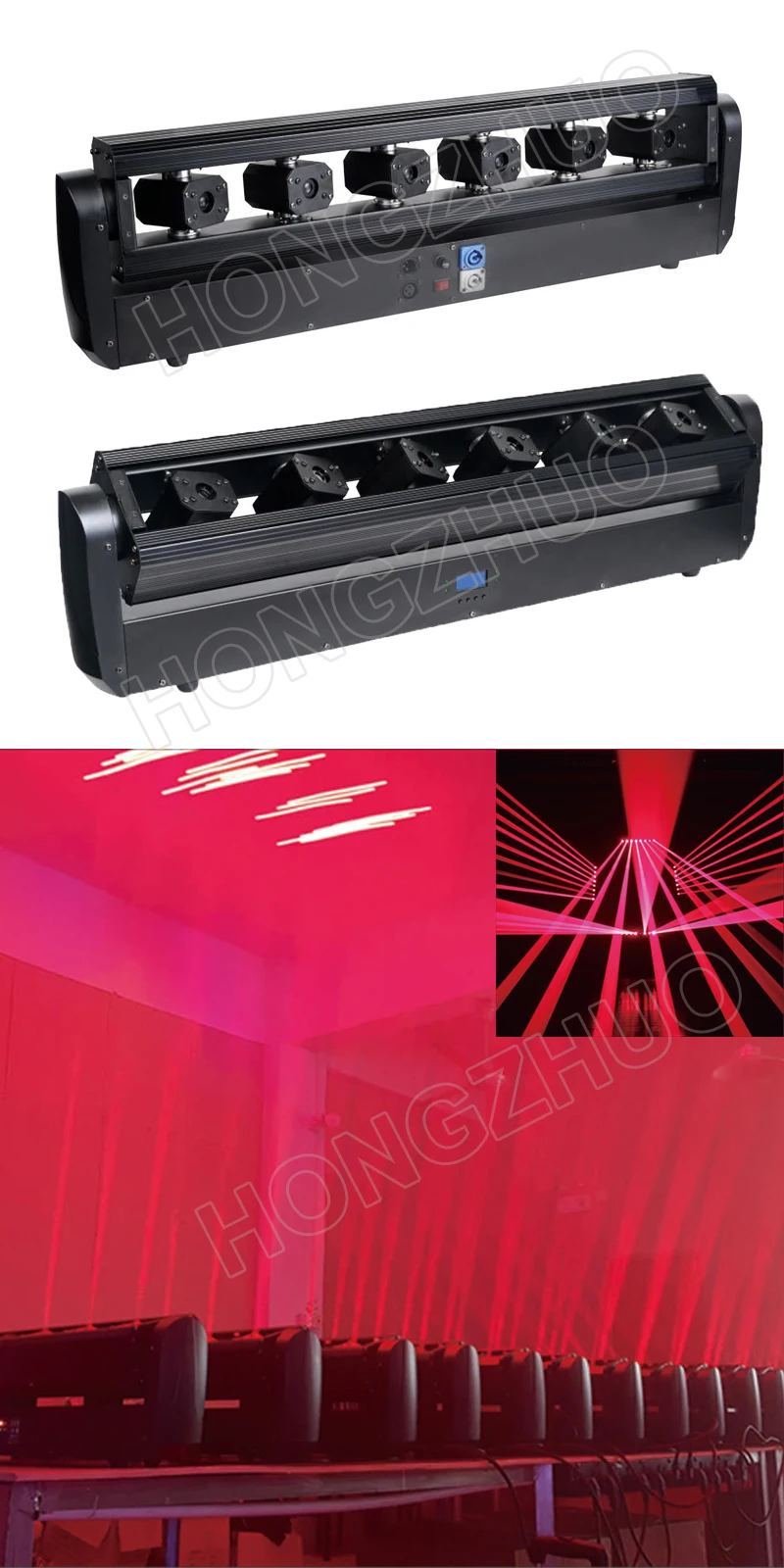 2 шт./лот rgb 3 в 1 6 глаз движущаяся головка лазерные огни проектор сценическое освещение вечерние танцевальные дискотеки DJ музыка праздник Рождество огни