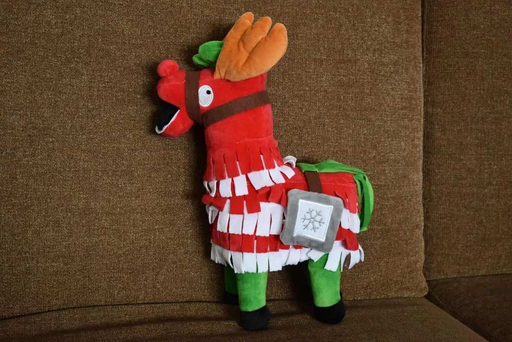 Крепостная ночь Рождество Llama драма Лут Pinata битва Royale плюшевые мягкие лошади тайник Альпака чучела животных куклы игрушки для детей