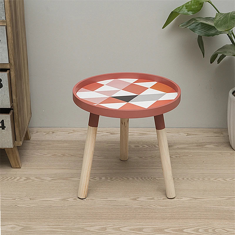 Современные маленькие свежие мини журнальные столики креативные деревянные