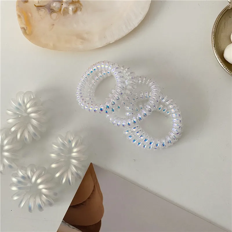 

Русалка цветная Ji Ins стиль веревка Корейская Мягкая девушка Лазерная блестящая телефонная линия Кольцо повязка на голову аксессуары для во...