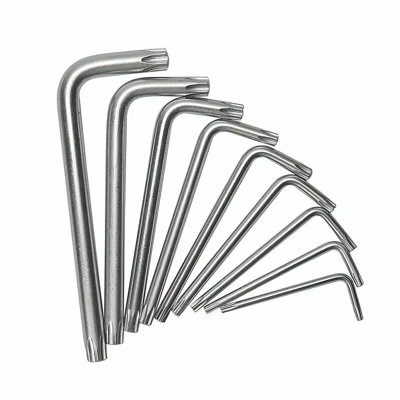 

9Pcs/Set T10-T50 Universal Internal Hexagonal Wrench Set with Torque Wrench Torx Socket Hexagon Key