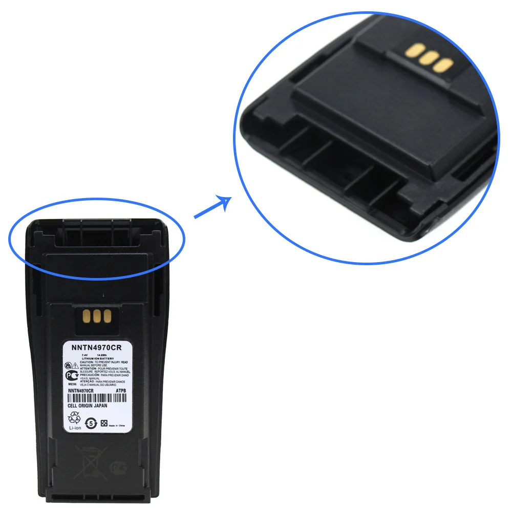 NNTN4497CR 1800 мА/ч, литий-ионный аккумулятор для Motorola CP200 PR400 EP450 EP450S DEP450 CP150 CP140 CP160 CP180 CP250 GP3688 GP3188 радио