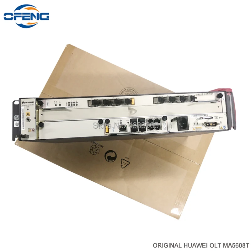 second-hand 99% new Huawei OLT Gpon MA5608T Chassis+1*MCUD 1G control board+1*MPWC DC power board+GPBD C+ 8-port service board