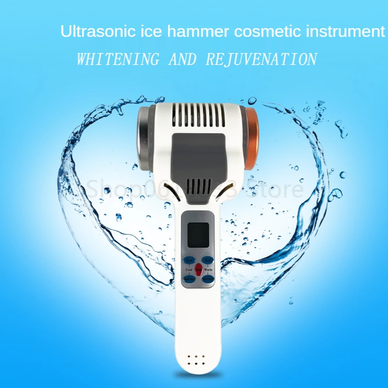 Hot Cold Hammer Ice Cryotherapy Warm Heating Therapy Skin Rejuvenation Facial Lifting Tightening Massager Skin Calming Machine