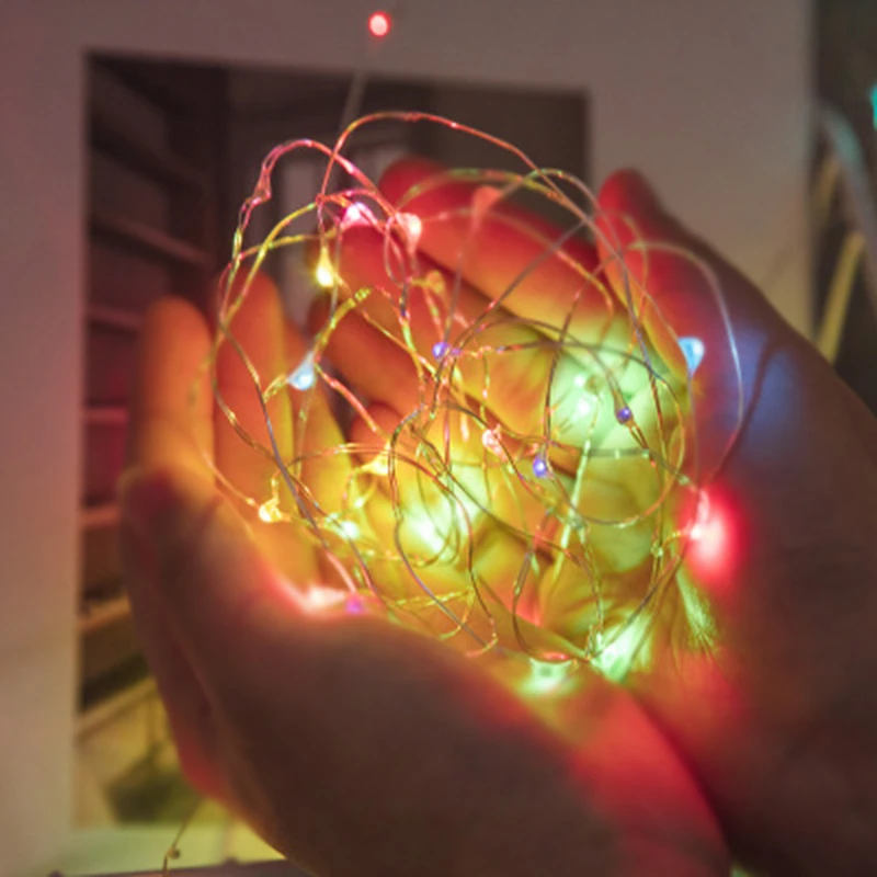 

LED String Light Christmas Decoration Fairy Lights Tree Garland Lamp Battery Luces for Halloween Holiday Party Wedding Decor