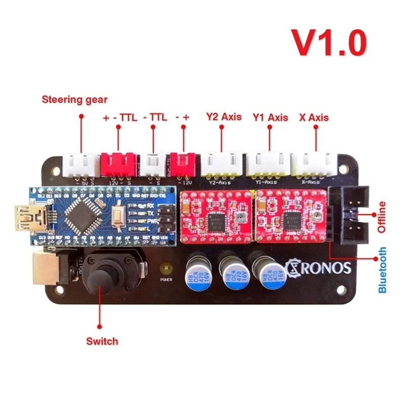 DIY GRBL 2 3 4 осевая материнская плата v2.0 для настольного фрезерного станка с ЧПУ