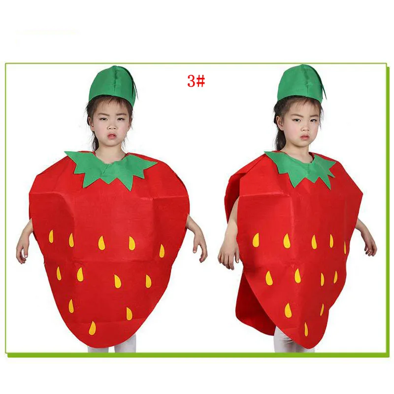 Модное детское нарядное платье унисекс Детские костюмы с рисунком фруктов и