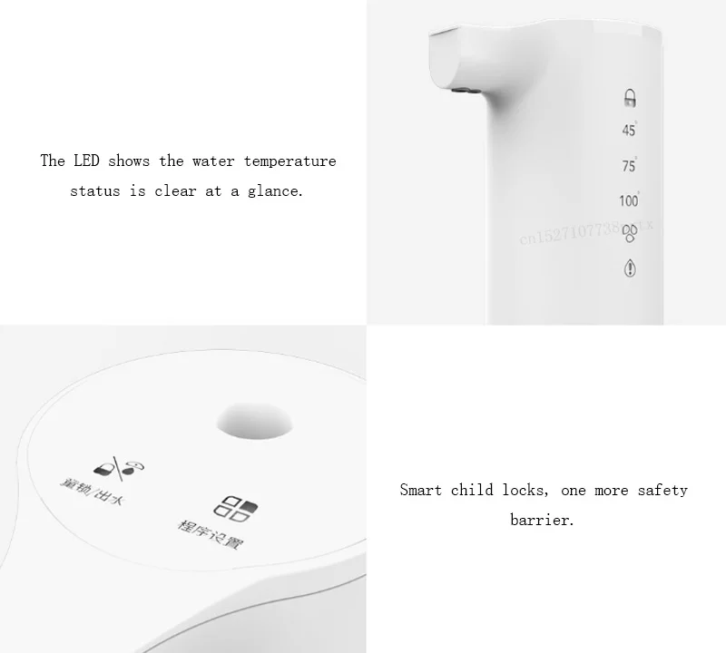 Xiaomi JMEY Многофункциональный мгновенный диспенсер для воды настольный мини флакон водонагреватель Путешествия Портативный электрический чайник кофе ребенок