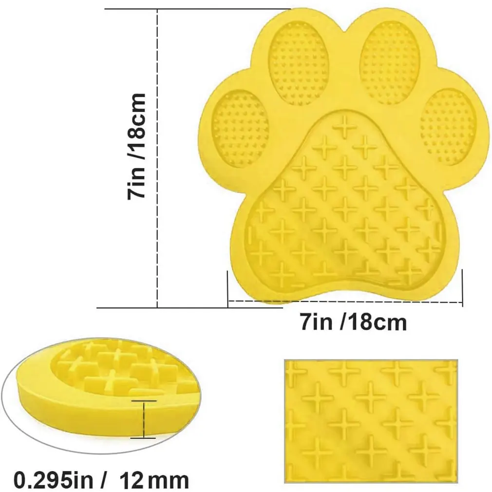 

Dog Lick Pad Dog Licking Pad Silicone Material Leak Mat With Suction Cups Pet Product Pet Lick Pad Feeder Licking Mat
