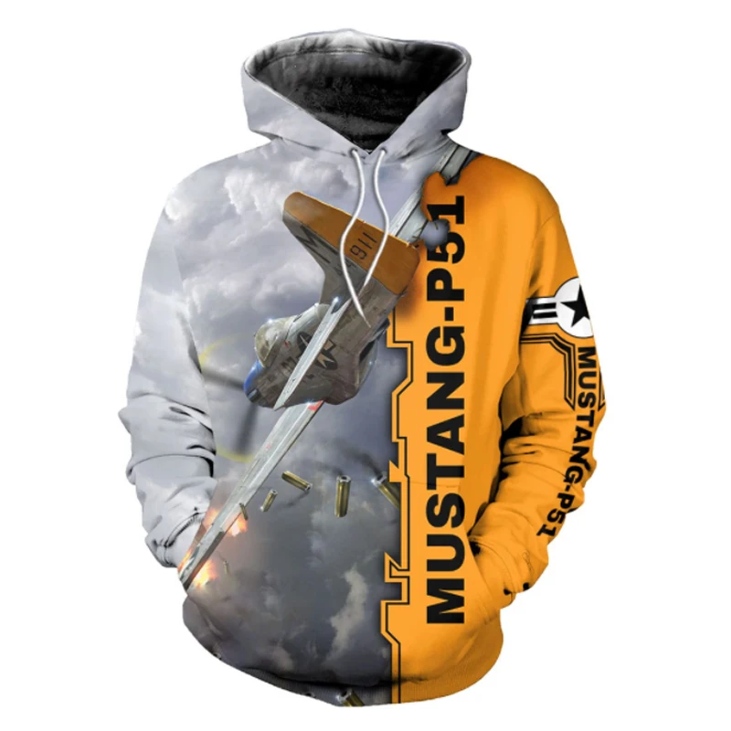 

Air Mustang-P51 3D All Over Printed fashion autumn sweatshirt/hoodie/zipper hoodie unisex fun streetwea