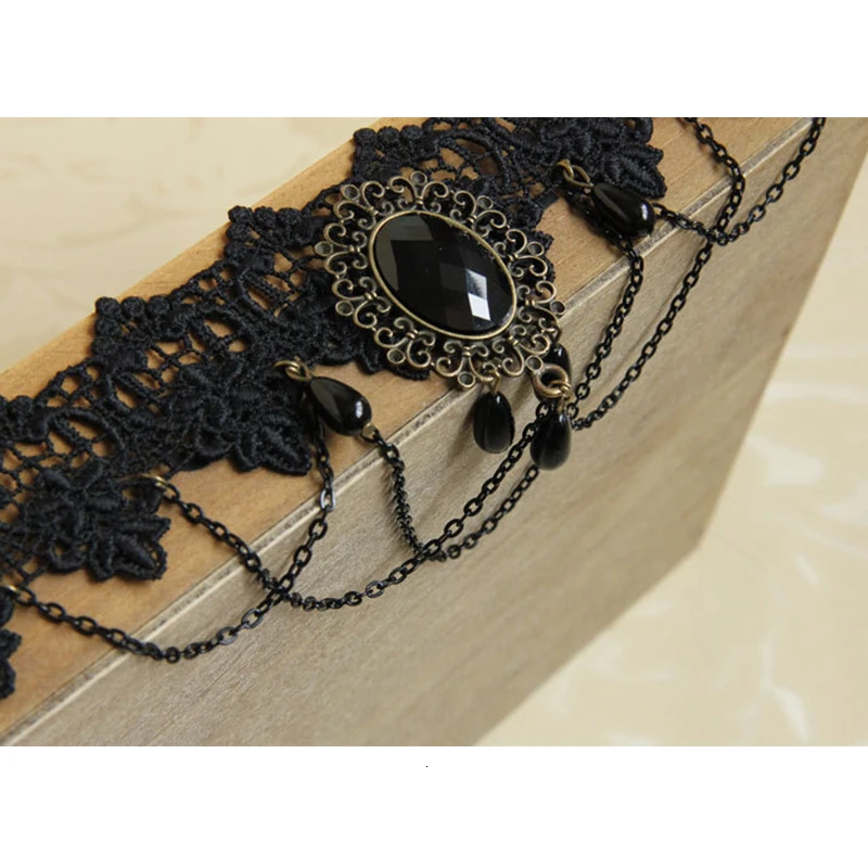 Ожерелье чокер женское кружевное в викторианском стиле|steampunk jewelry|jewelry saleneck choker