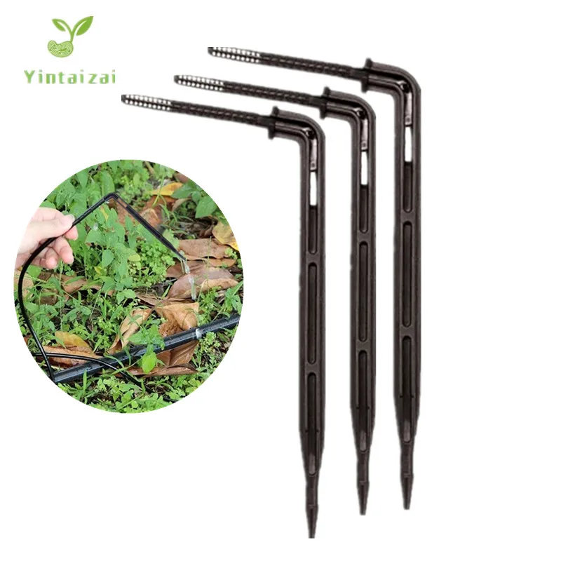

100pcs Elbow Arrow Dripper Mini-Stake Dripper Emitters Arrow Water Saving Micro Dripper Home Garden Tools Drip Irrigation