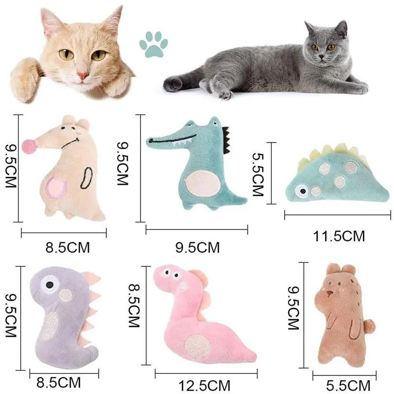 

Mint Plush Cat Toy Animals Playing Toys Funny Interactive Plush Cat Toy Pet Kitten Chewing Pet Supplies