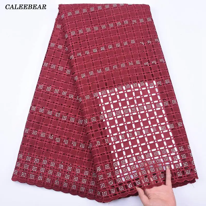 Африканский кружевной материал Sky Blue 2020 высокого качества Swiss Voile в Швейцарии, нигерийский сухой хлопок с камнями S1977.