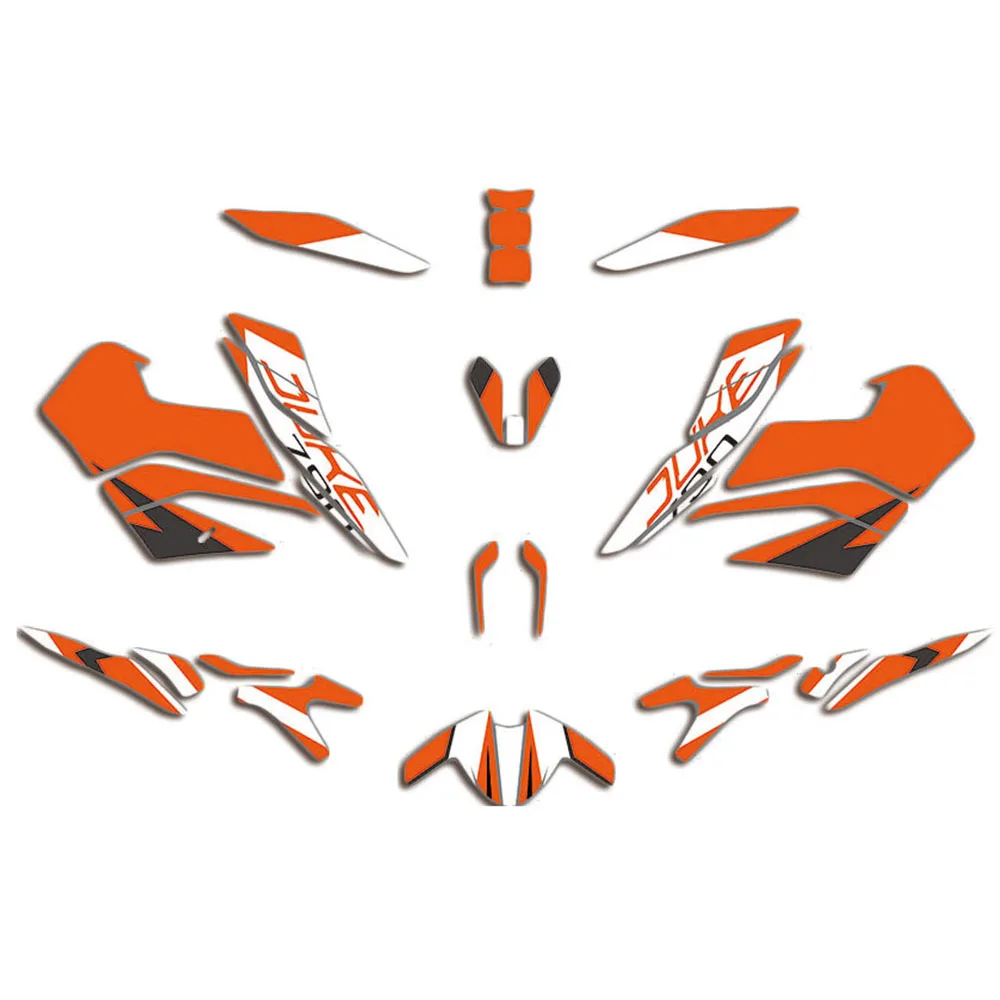 3M Motorcycle Team Graphic &amp Backgrounds Decal Sticker Kits for KTM DUKE 790 2017 2018 2019 | Decals Stickers
