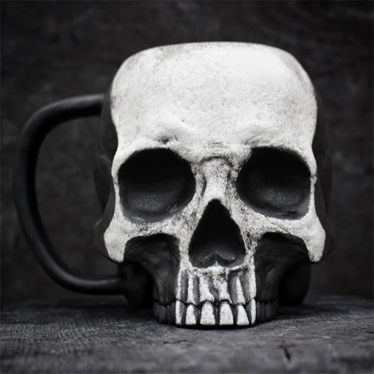 

New Halloween Horror Atmosphere Props Skull Cup Desktop Creative Decorations Skull Table Decoration Halloween
