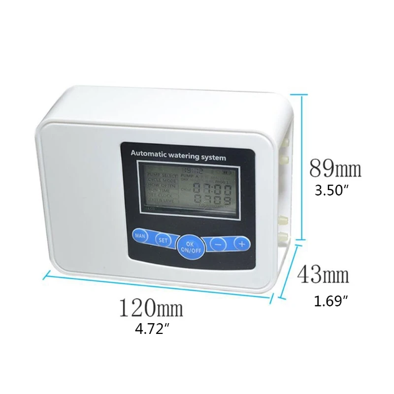 

Automatic Sprinkler Solar Double Pump Garden Drip Irrigation Timer Watering Device for Indoor Potted Plants Intelligent Watering