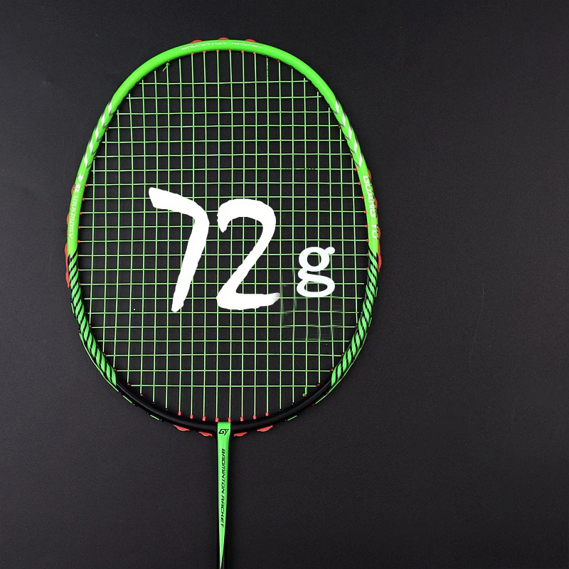 

Professional Carbon Badminton Rackets Super Light Racket Bag Carbon Fiber Racquet Strung Offensive Defensive Adult Sports