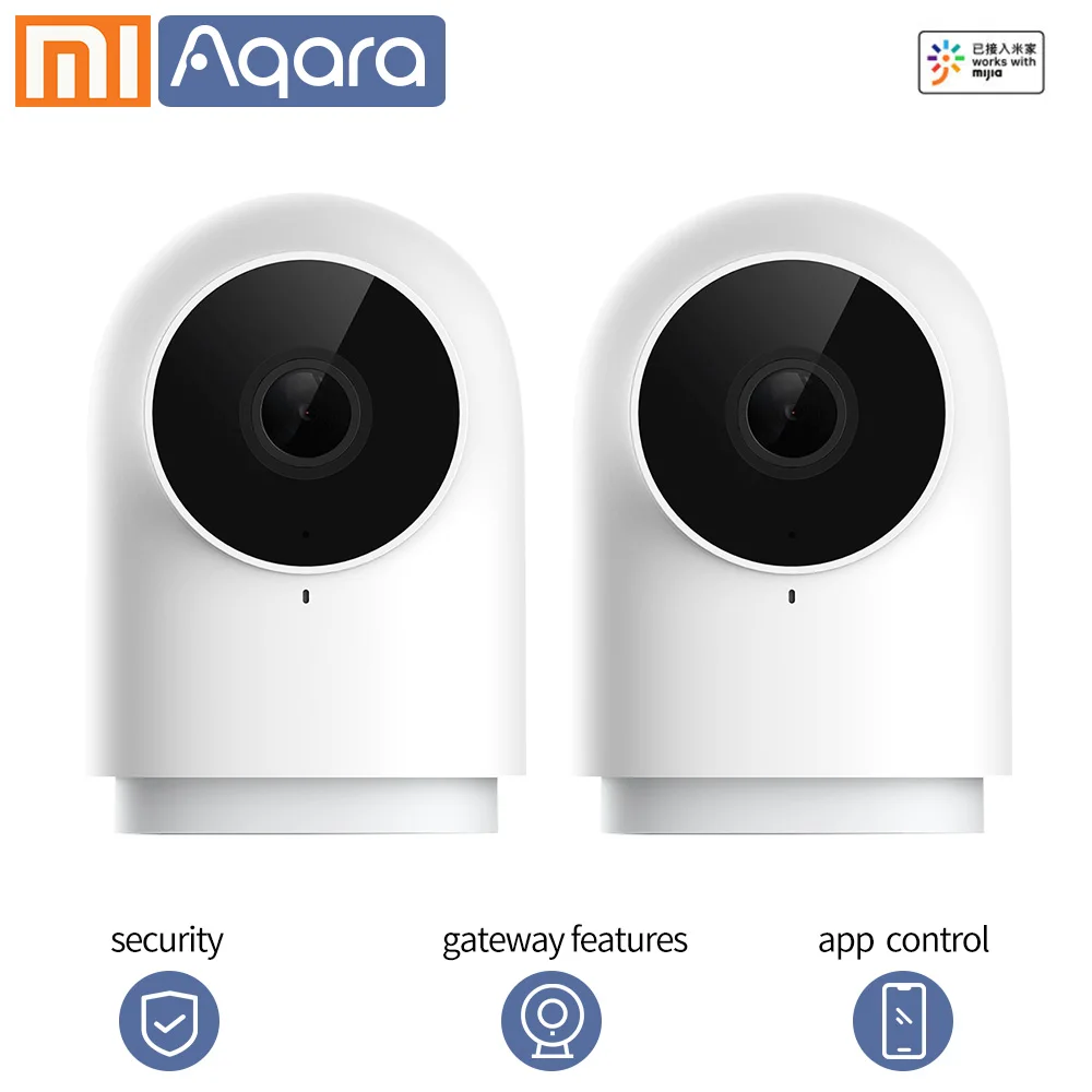2pcs Xiaomi Smart camera IP camera G2 1080P 360 угол HD wifi инфракрасная веб-камера ночного видения Видео камера детский монитор - Цвет: 2pcs