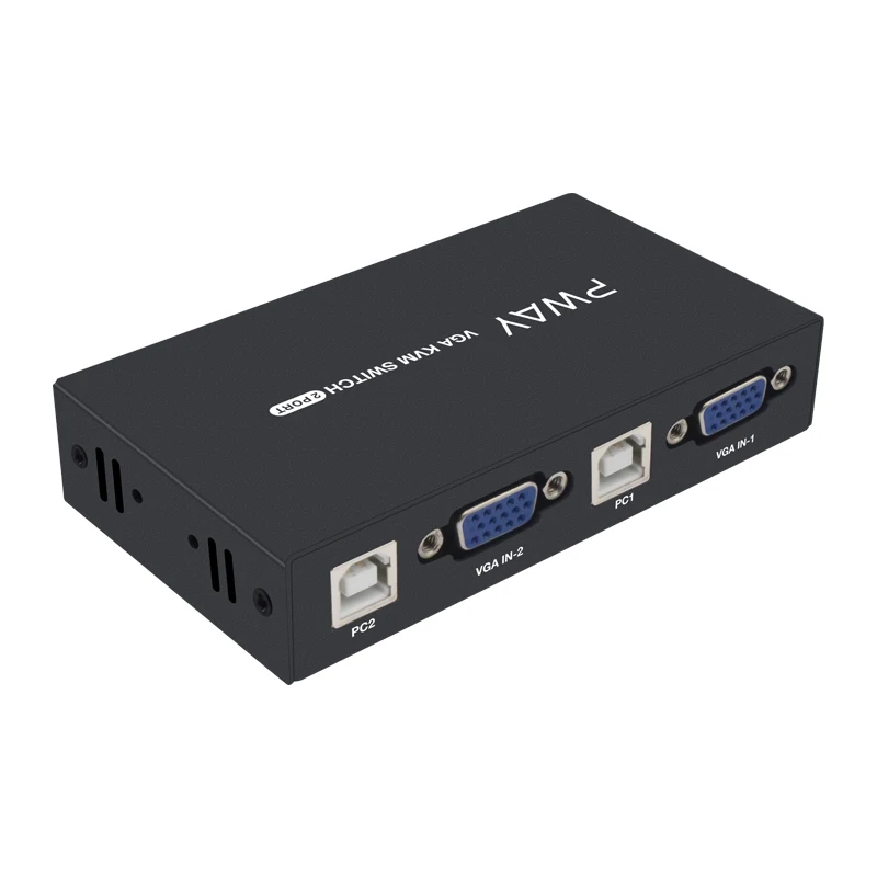 

KVM-переключатель PWAY 2X1 VGA с 2 портами, USB 2,0