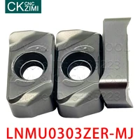 lnmu0303zer mj bp1125 double sided open rough fast feed milling inserts cnc metal milling machine tools lnmu 0303zer for steel