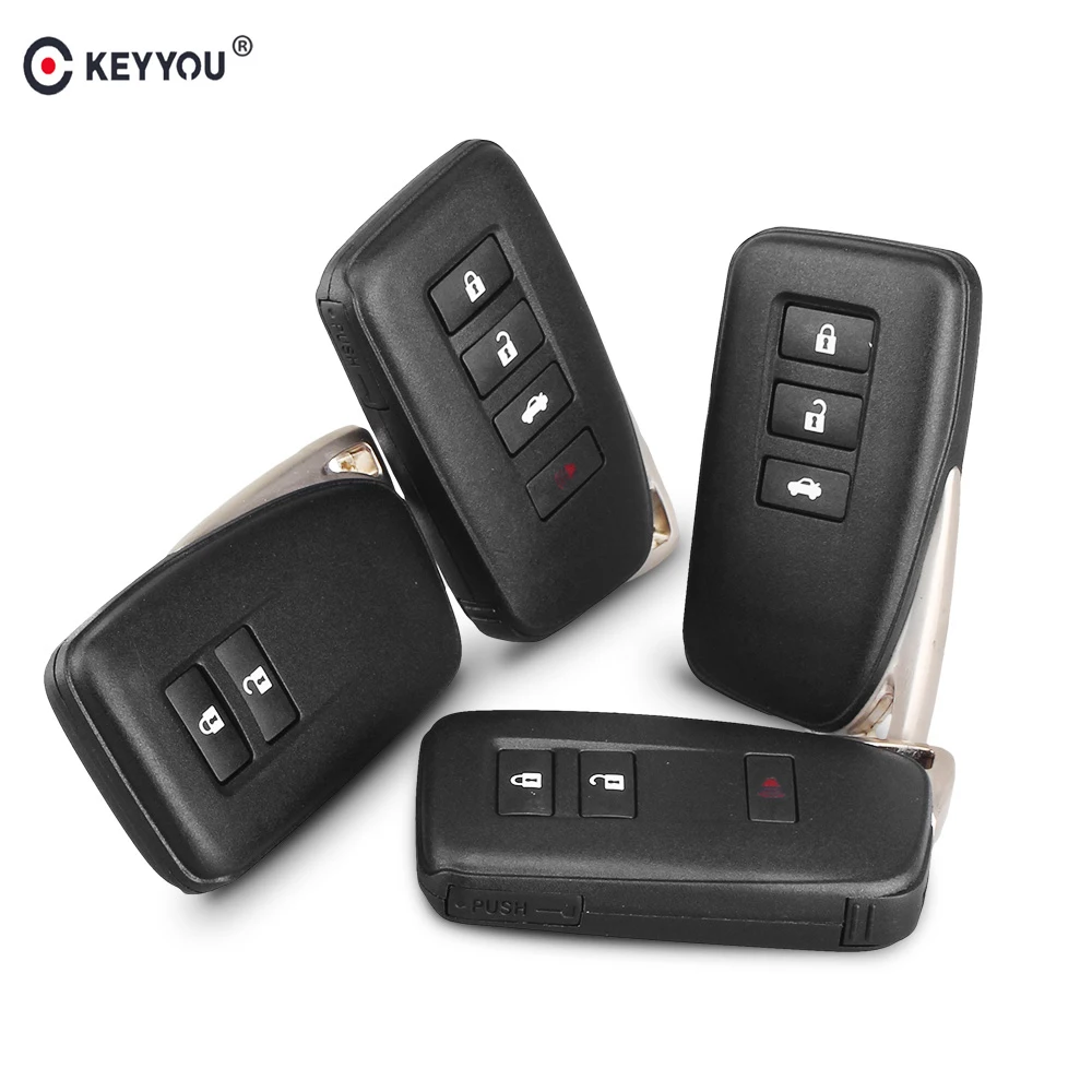 Запасной чехол KEYYOU с 2/3/4 кнопками умный для Lexus IS/ES/GS/NX/RX пустой кнопкой|Ключ от