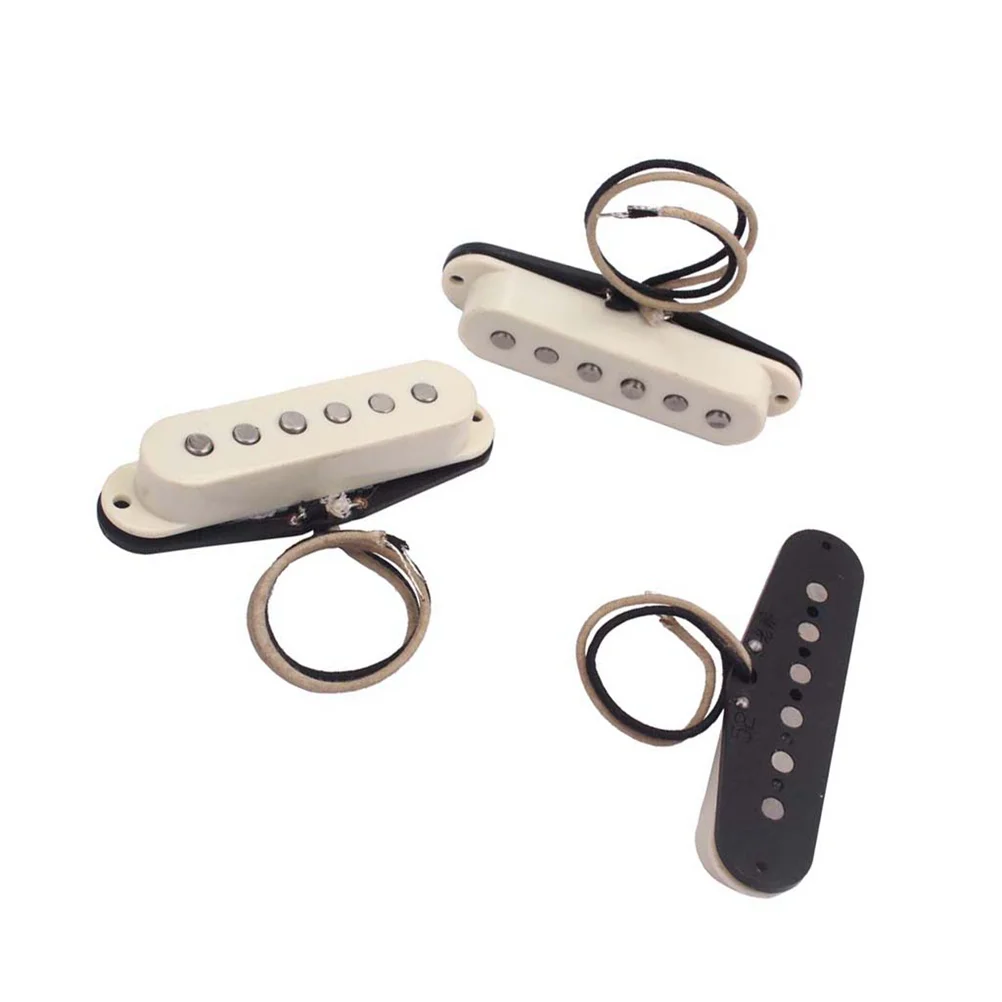 

Vintage Alnico V Single Coil Pickups Standard SSS Neck/Middle/Bridge Pickup Set for ST Strat Stratocaster Electric Guitar Parts