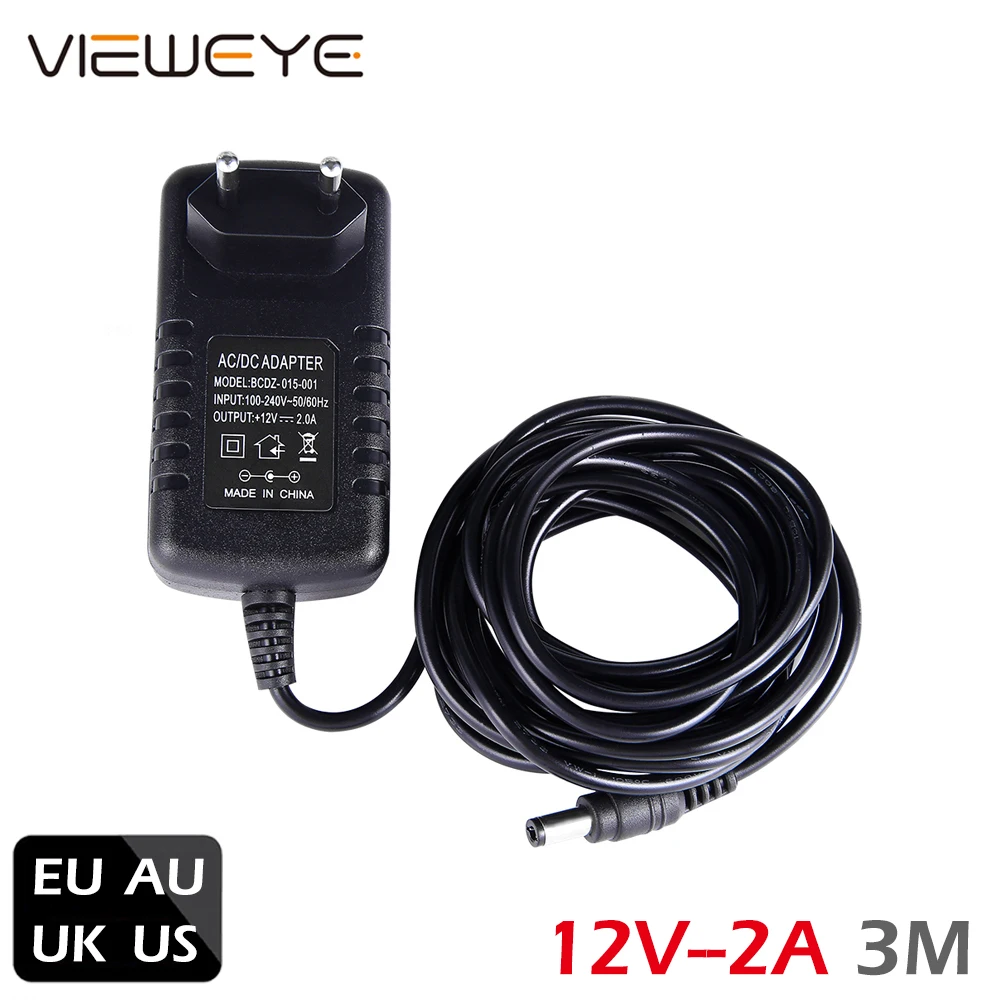 Адаптер переменного тока постоянного 12 В 2 А импульсный адаптер питания для 90-264