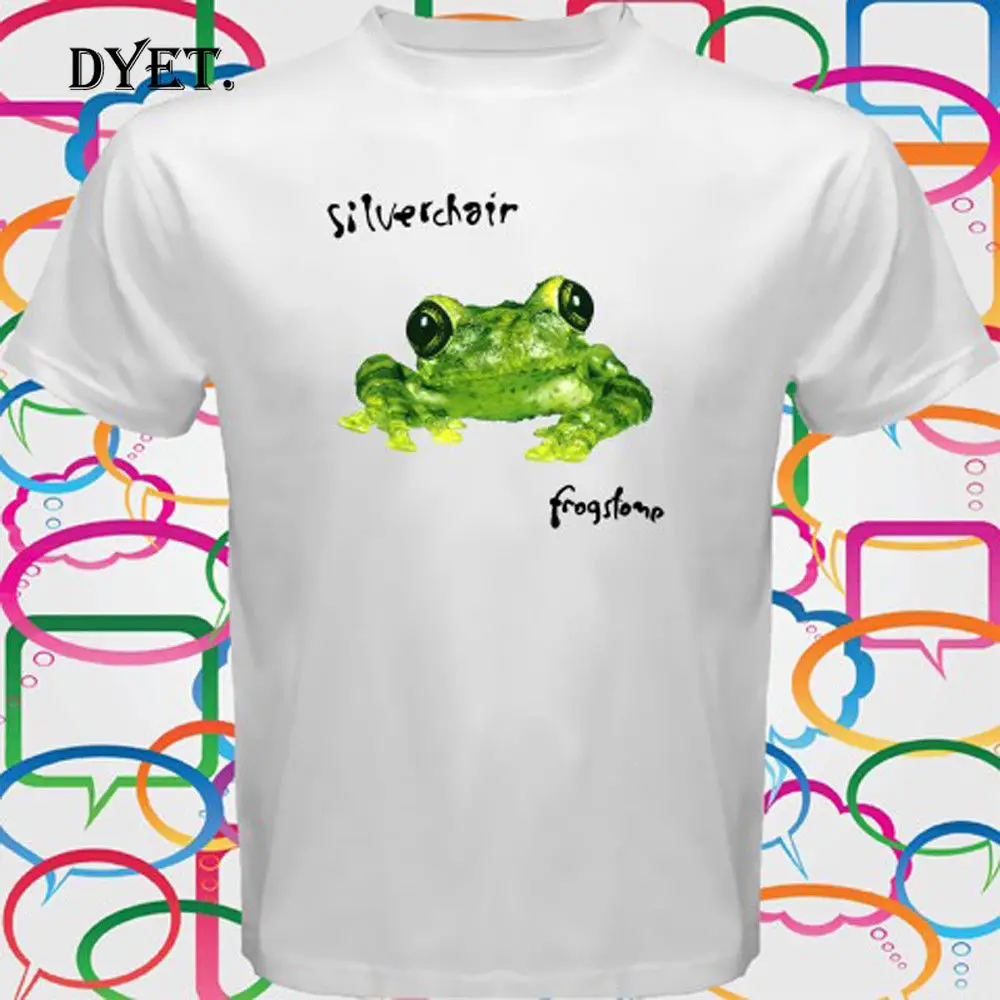 Silverchair Frogstomp лягушка топает мужская белая футболка Размер S до 5XL мультяшная