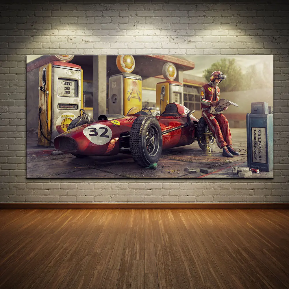 

Manthey-Racing Art Print GT3 R Grello Racing Car Poster Print Canvas Painting Home Decor Wall Art Picture For Living Room