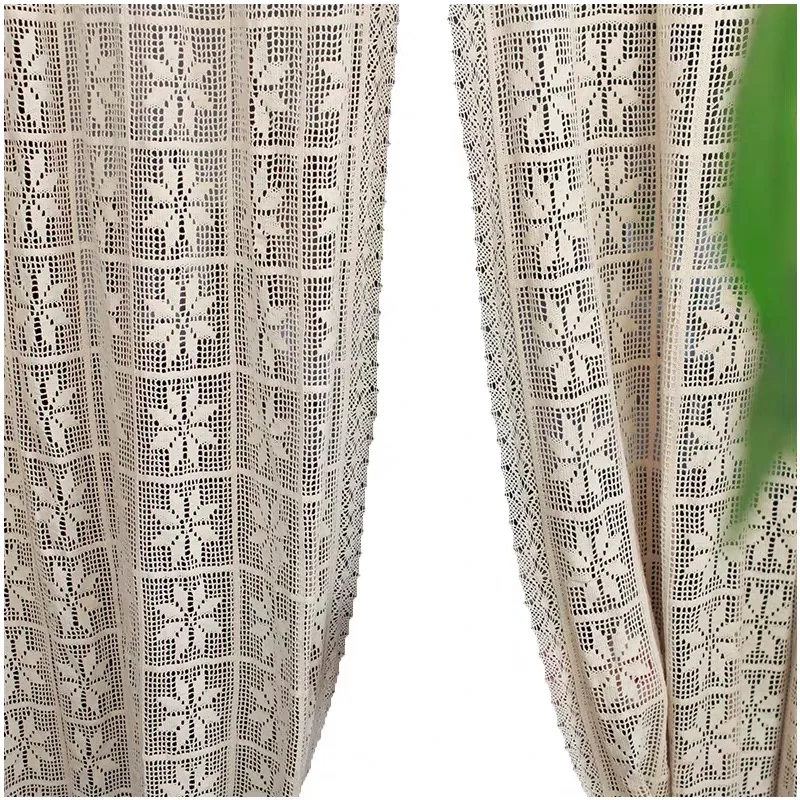 Бежевые хлопковые полого кленового листа ручная работа Сращивание готовые