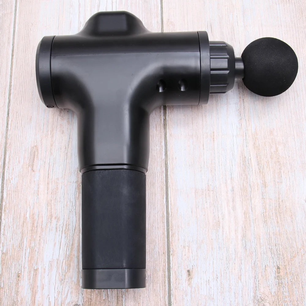 

1pc Electric Fascia Massager Muscle Relaxation Massager Vibration Fitness Equipment Muscle Massager with US Plug (Black)