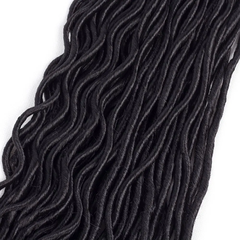 Goddess Locs вязанные крючком волосы искусственные с кудрявыми концами косички