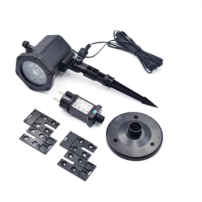

New Putdoor Christmas Halloween Window Projector Light For Halloween Party Santa Claus Snowflake Film Pattern Projector Light