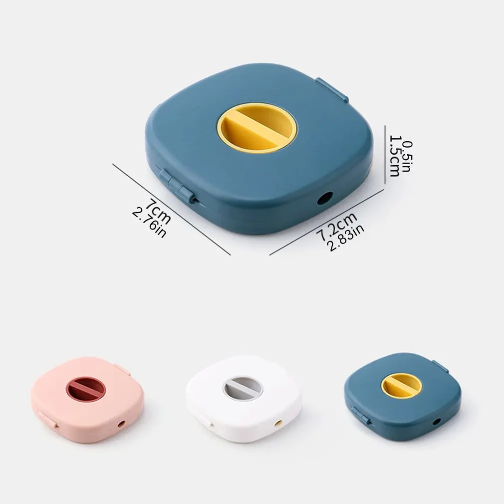 

Multifunctional Mini Portable Earphone Storage Box Data Cable Charging Cable Storage Box Rotary Winder Storage Box