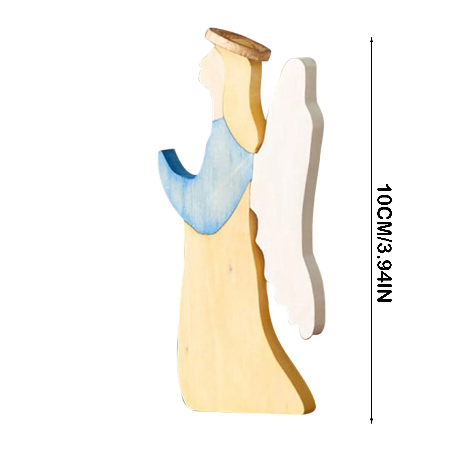 

Doll with wings wooden Decoration Easter Resurrection Scene Spring Easter Risen Christ Figurine Decor for The Home Art Crafts